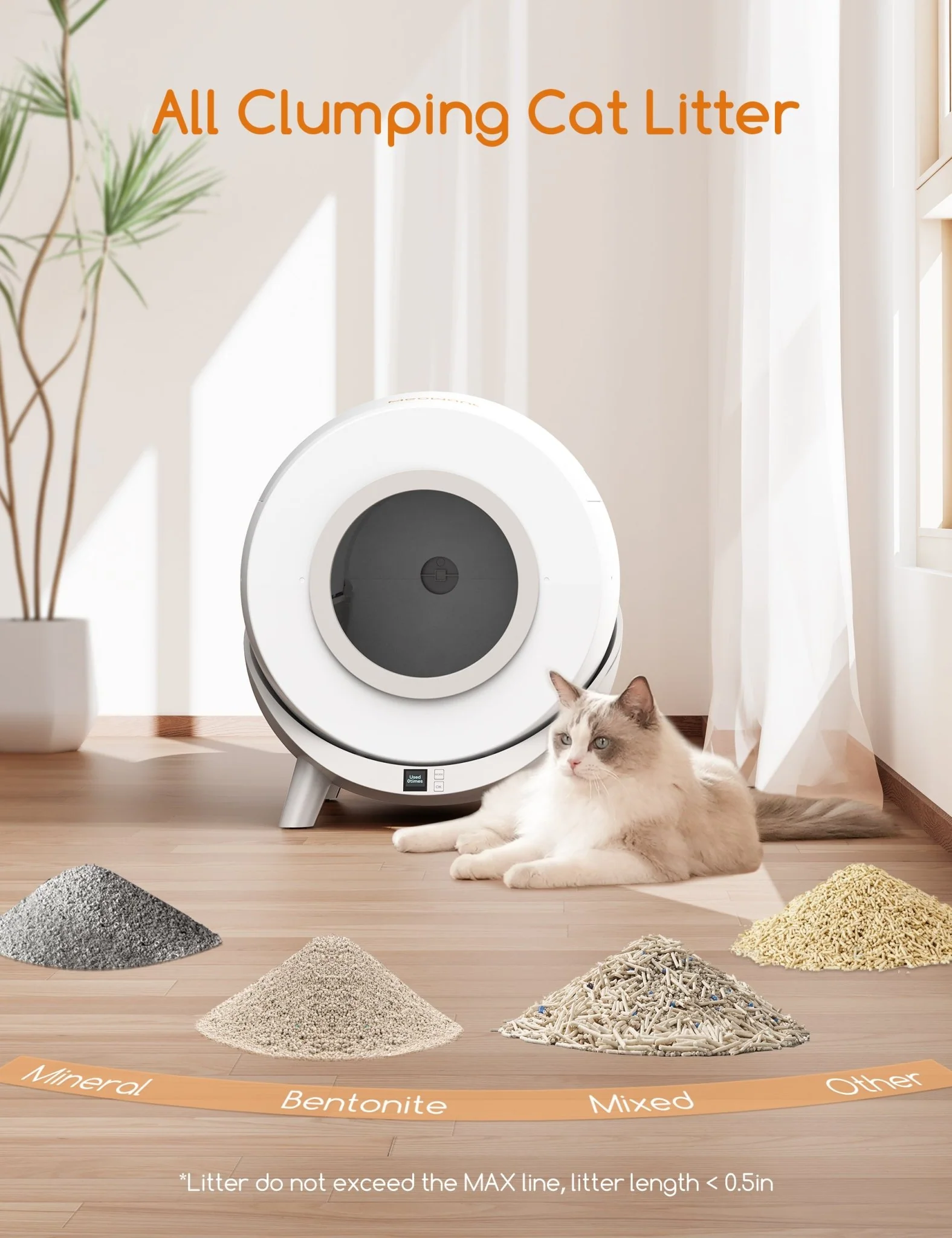 Meowant Self-Cleaning Cat Litter Box - MW-LB01 - Image 6