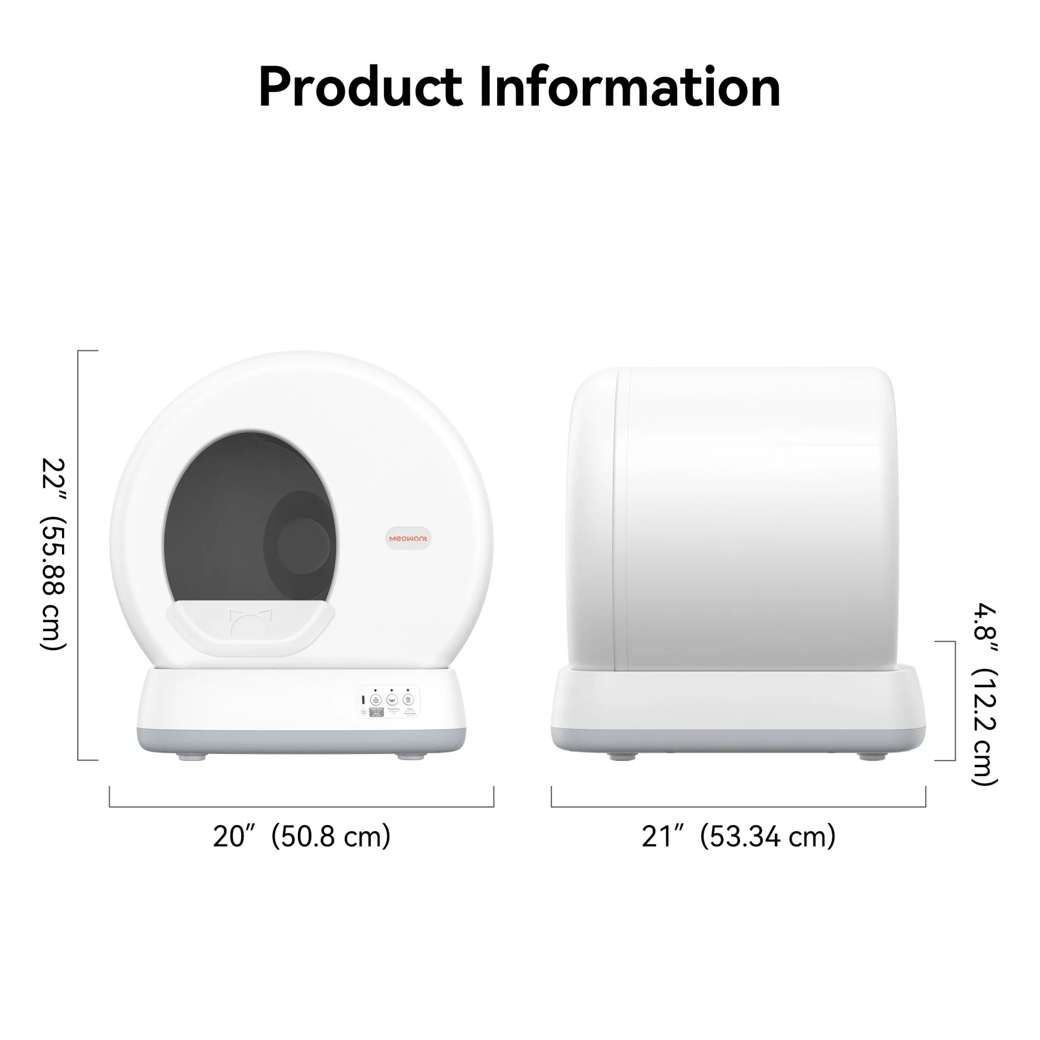 Meowant Self-Cleaning Cat Litter Box - MW-SC01 (Gray&Yellow) - Image 10