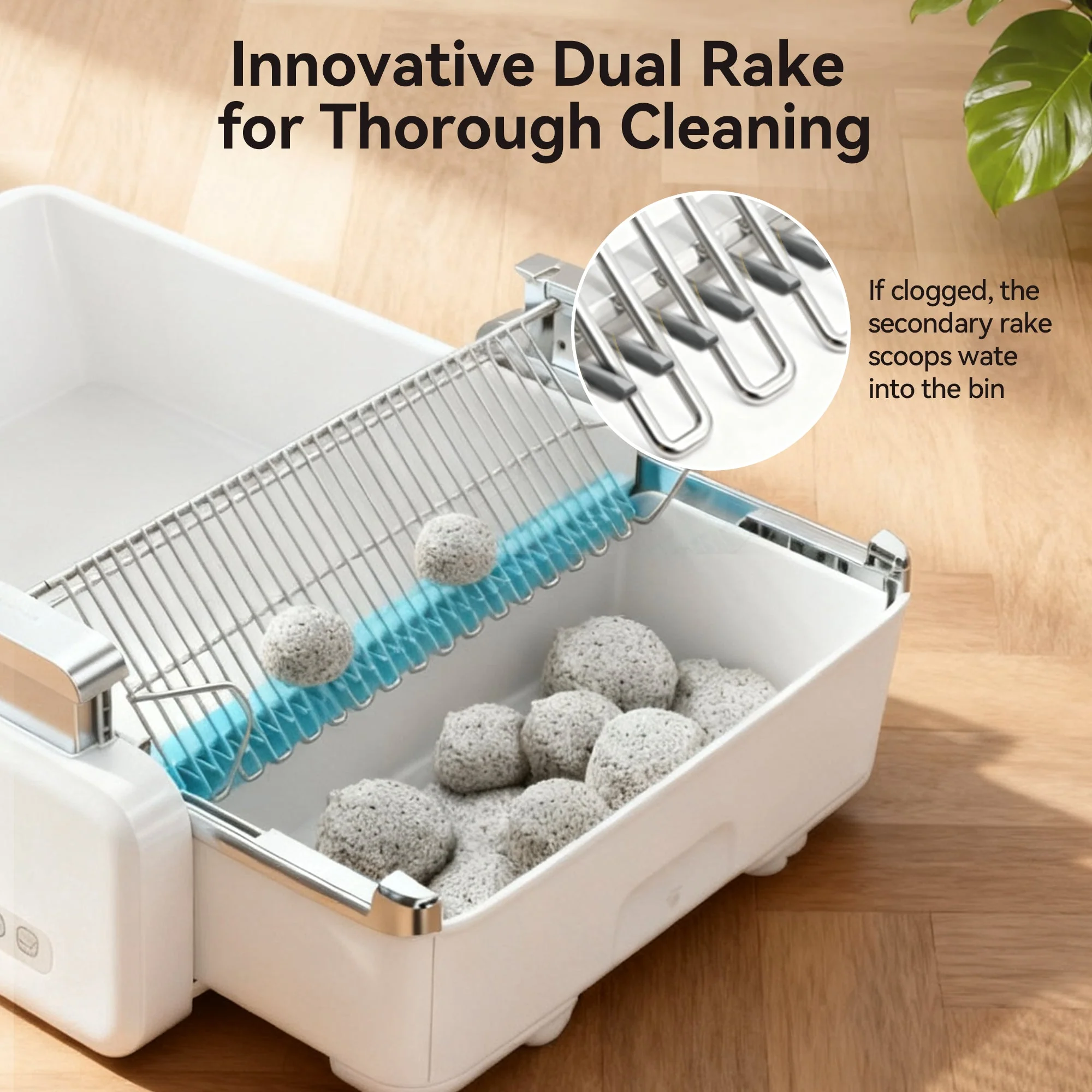 Meowant Open Top Self-Cleaning Cat Litter Box – SC03 - Image 7