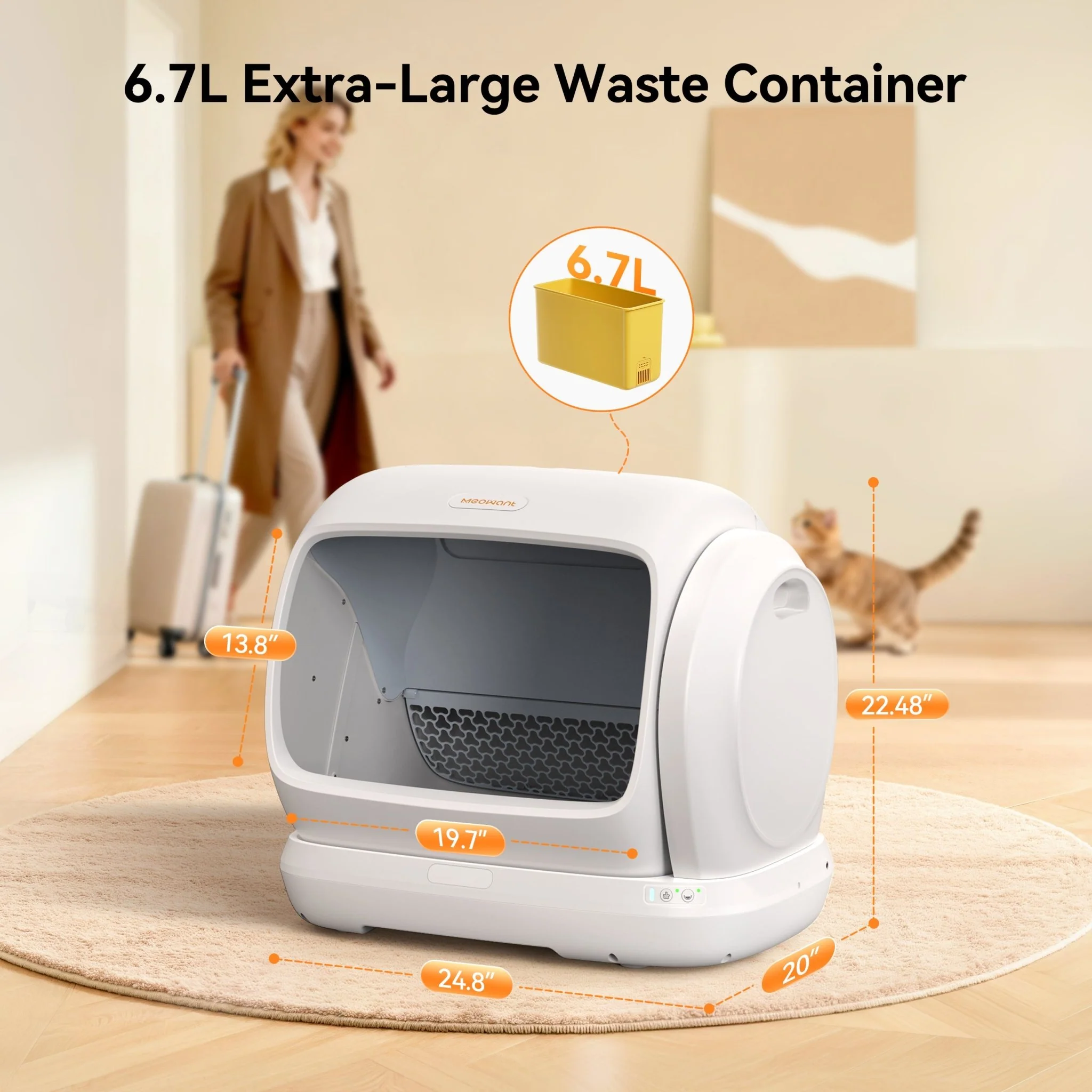 Meowant Self-Cleaning Cat Litter Box – MW-SC09 (Pre-Order · Ships in 1–2 Months) - Image 4