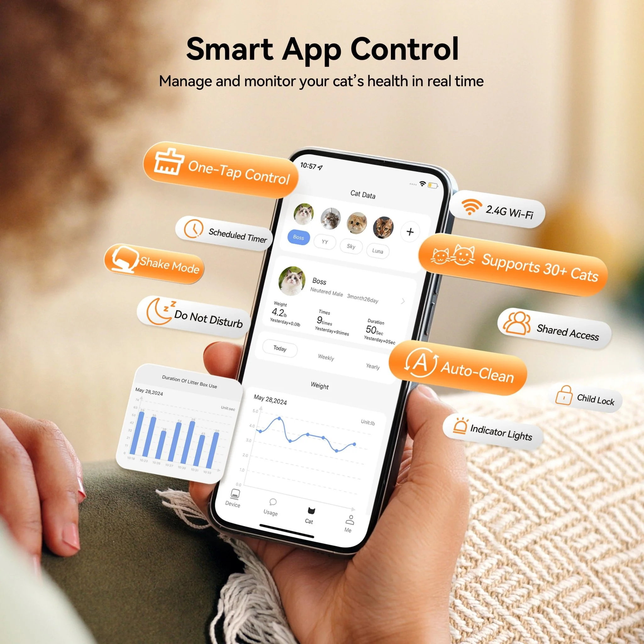 Meowant Self-Cleaning Cat Litter Box – MW-SC09 (Pre-Order · Ships in 1–2 Months) - Image 7