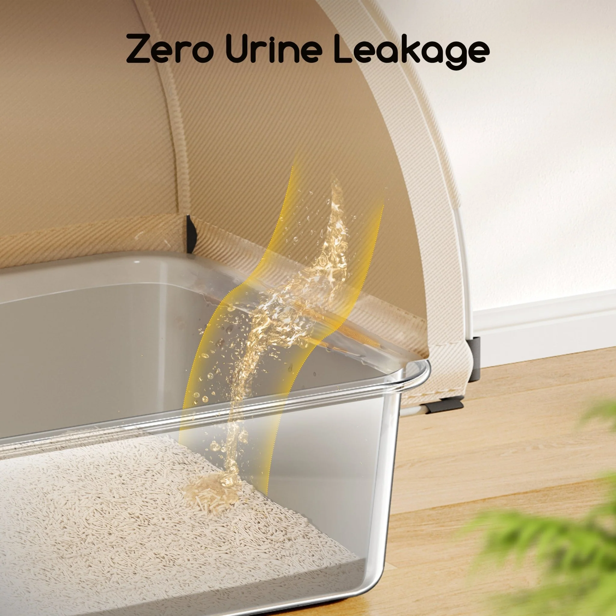 Meowant 3-In-1 Stainless Steel Cat Litter Box With Lid - Image 3